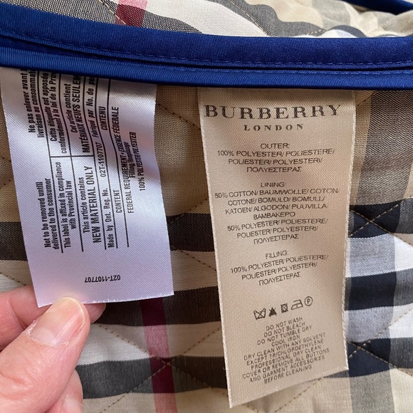 Burberry Diamond Quilted Thermoregulated Jacket, Blue Royal S - Picture 5 of 12